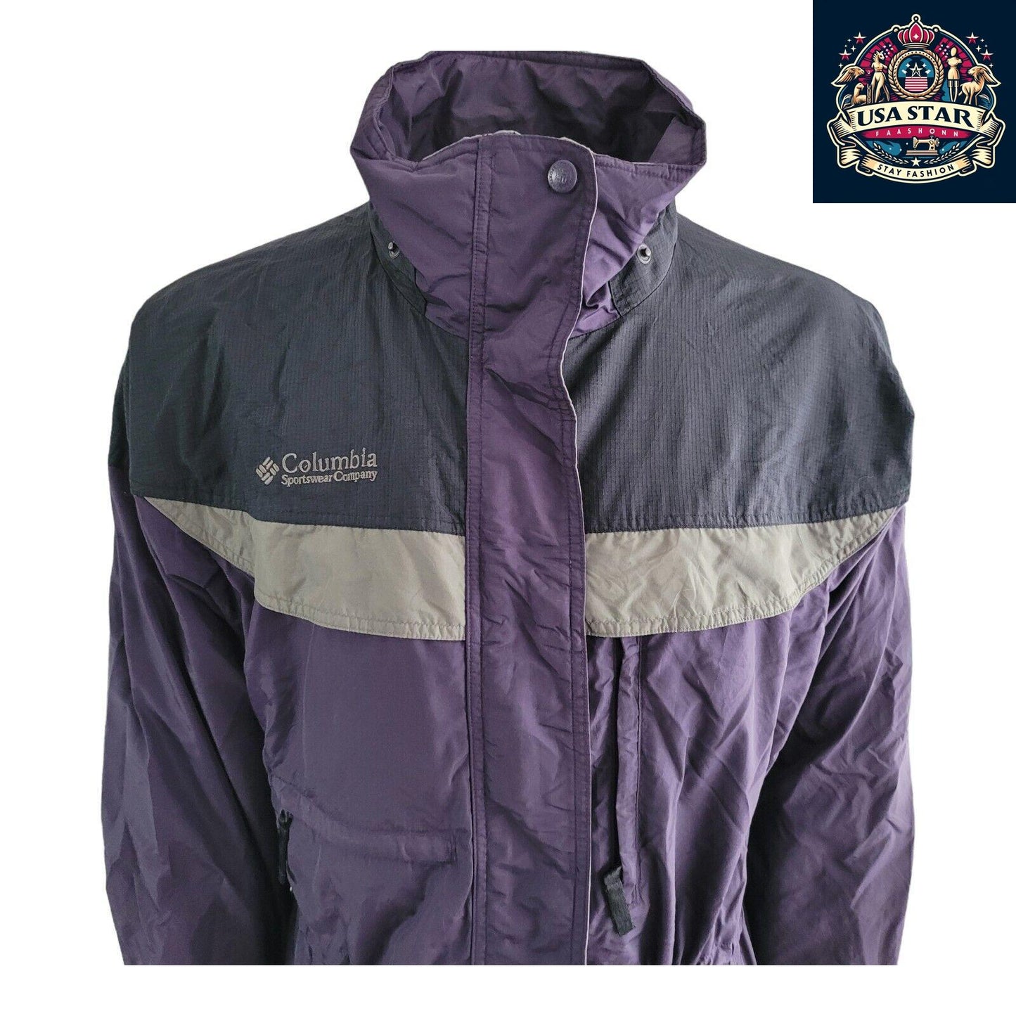 Columbia Women's Jacket - Boulder Ridge Medium Purple, Water-Resistant, Stylish & Durable Outerwear - USASTARFASHION