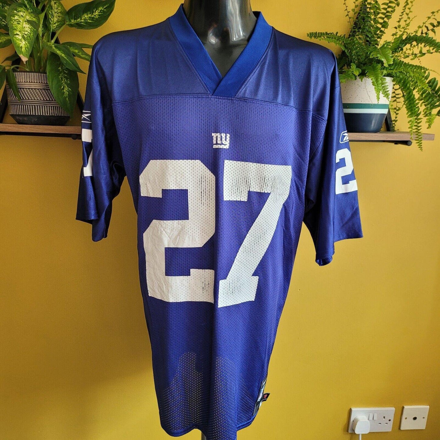 Reebok New York Giants Brandon Jacobs #27 NFL Football Jersey - Men's Medium-USASTARFASHION