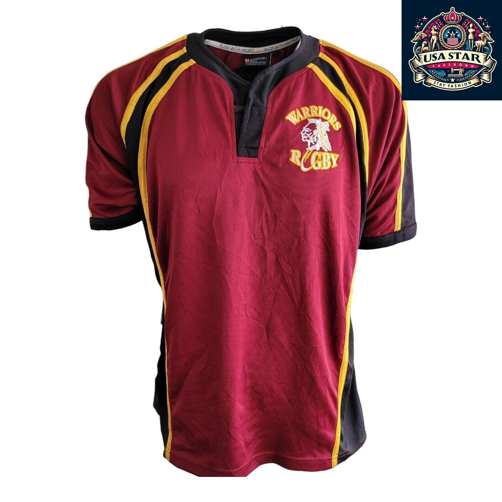 LionHeart Warriors Rugby Jersey Adult Size XL #19 - Breathable Fabric, Iconic Design for Fans - USASTARFASHION