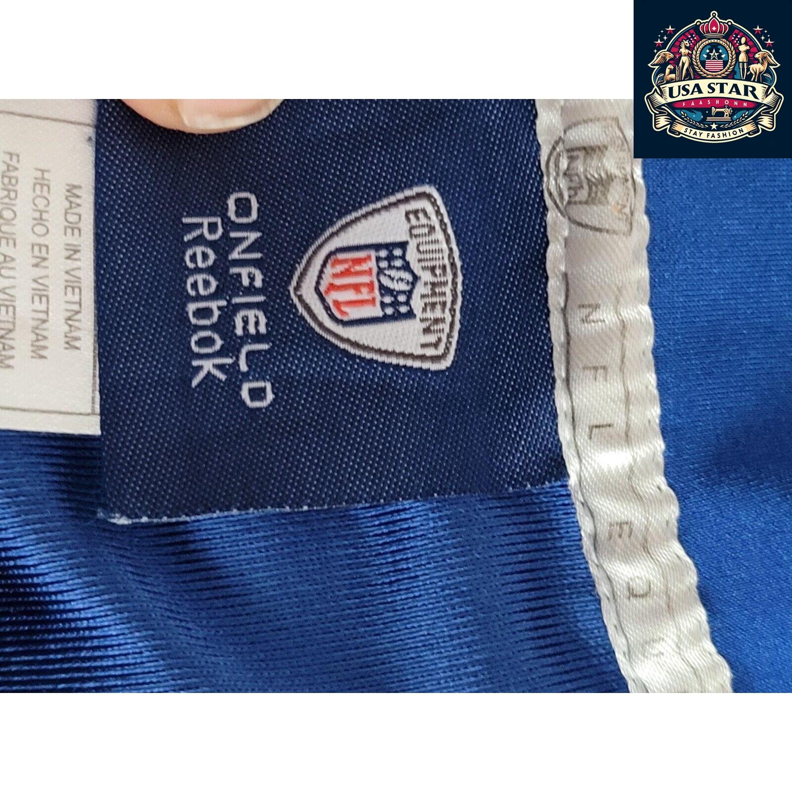 Hakeem Nicks New York Giants Jersey Reebok Size 48 M Vintage Blue Red Authentic Merchandise - USASTARFASHION