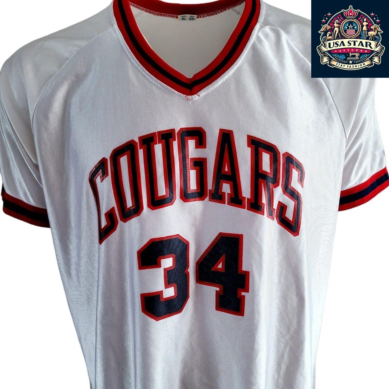 🏀 Vintage Champion "Cougars" Basketball Jersey - Men's Size 20 - USASTARFASHION