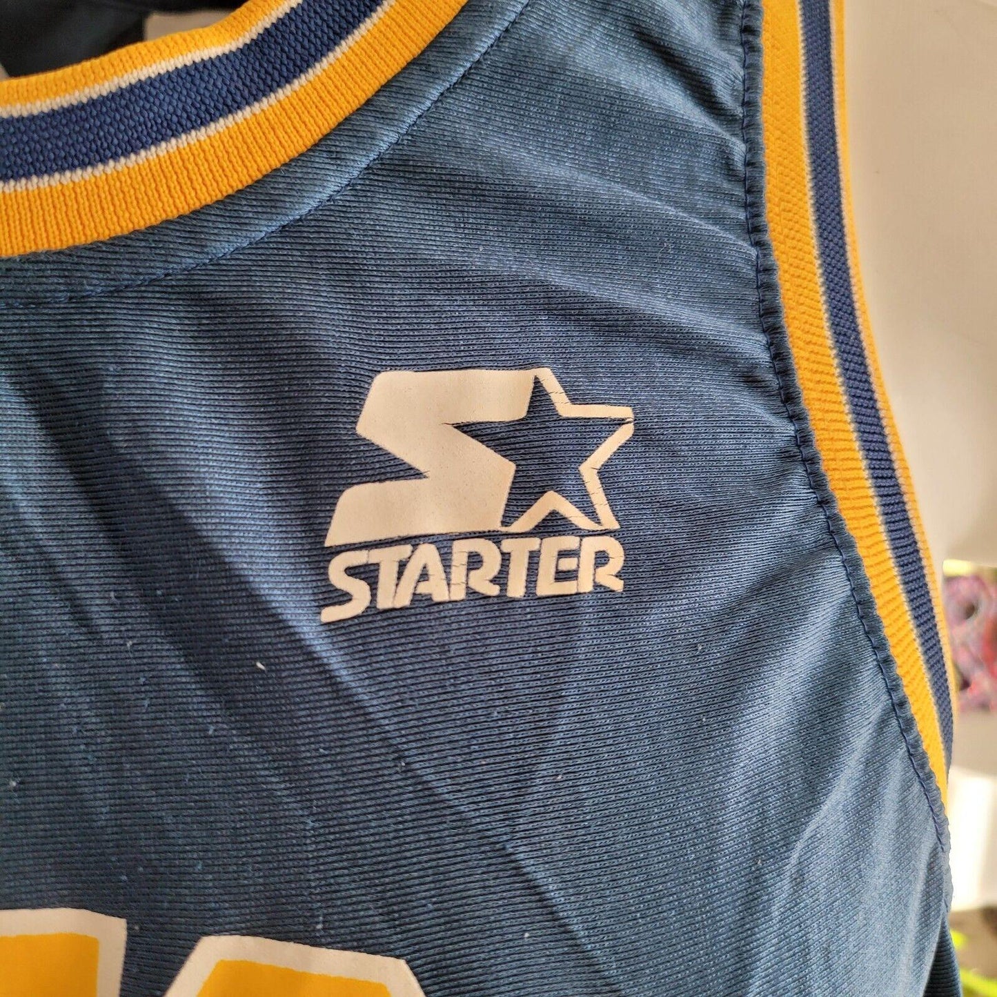 Michigan Chris Webber Starter #4 Vintage Basketball Jersey Size 48 Large-USASTARFASHION