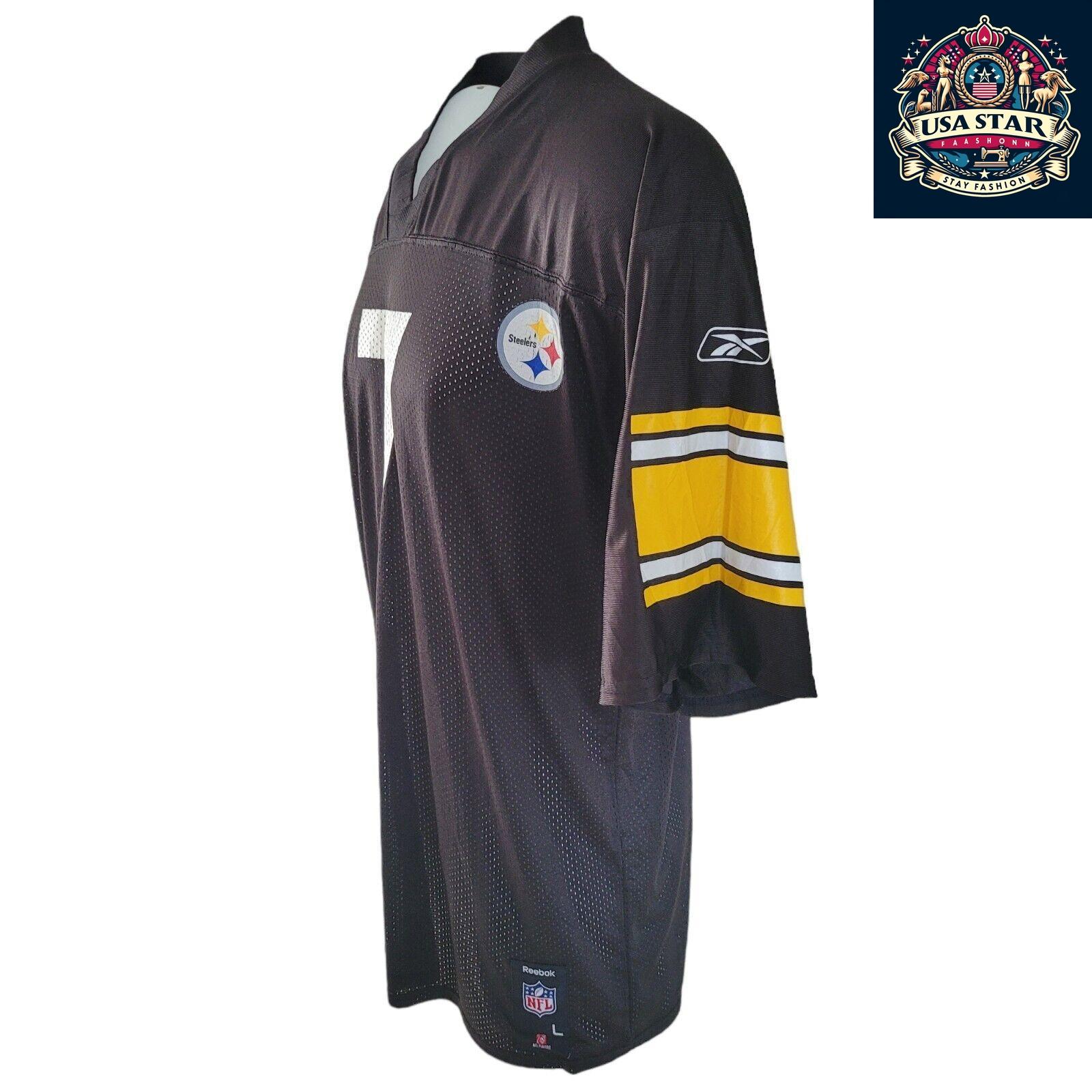 Ben Roethlisberger #7 Pittsburgh Steelers Jersey - Size L, High-Quality Fabric, Comfortable Fit - USASTARFASHION