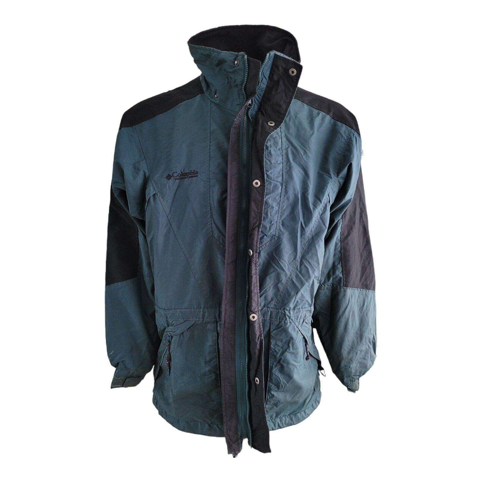 Columbia Double Whammy Mens M Raincoat | Waterproof Nylon, Iconic Logo | Size M-USASTARFASHION