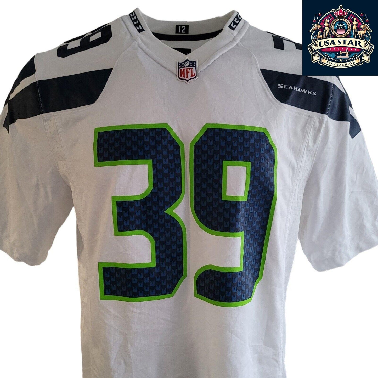 Seattle Seahawks Jersey Browner #39 Authentic Nike Men’s Jersey - High-Quality & Comfortable Fit - USASTARFASHION