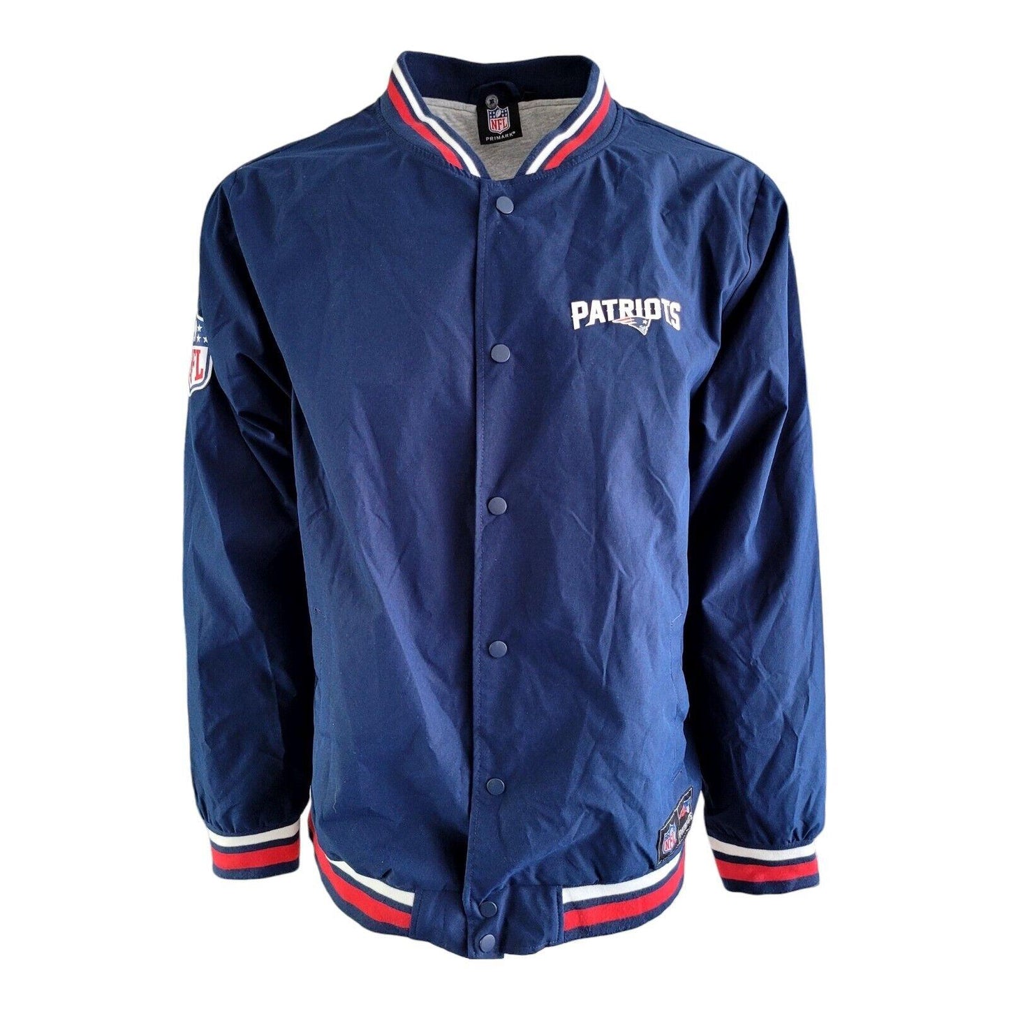 NFL Patriots Primark Jacket Mens Size 2XL Navy Blue-USASTARFASHION