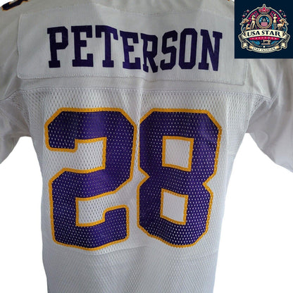 Minnesota Vikings Jersey Adrian Peterson #28 Youth XL Reebok – Vintage Style, Comfortable Fit - USASTARFASHION