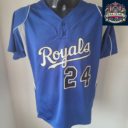 Royals #24 Alleson Athletic Youth Baseball Jersey XL - Cool, Durable Design for Young Athletes - USASTARFASHION