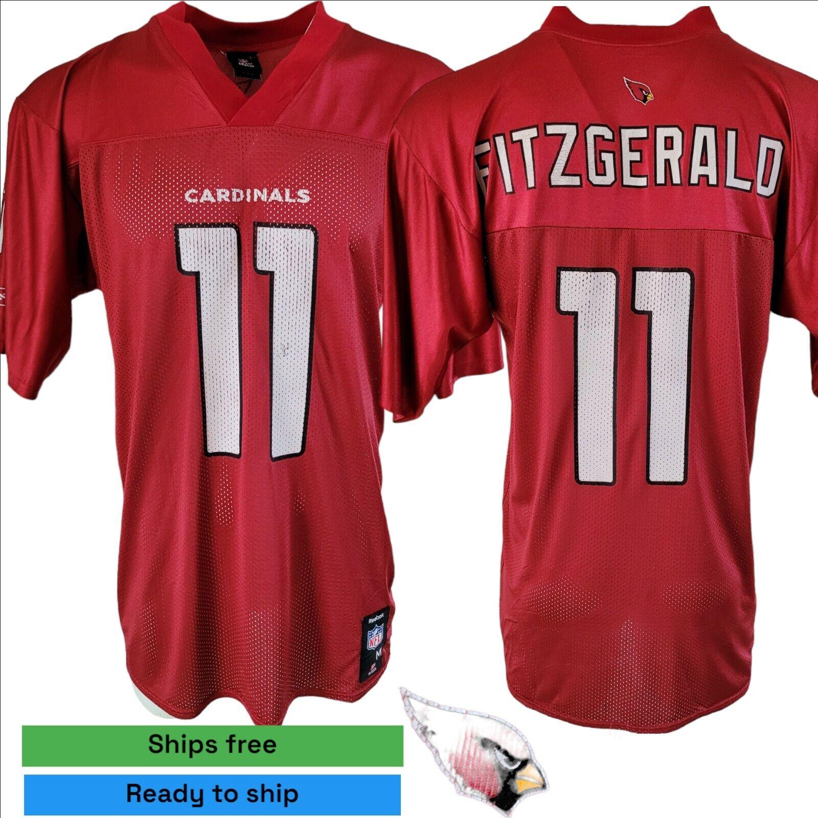 NFL Arizona Cardinals #11 Fitzgerald Authentic Reebok Jersey - Size M-USASTARFASHION