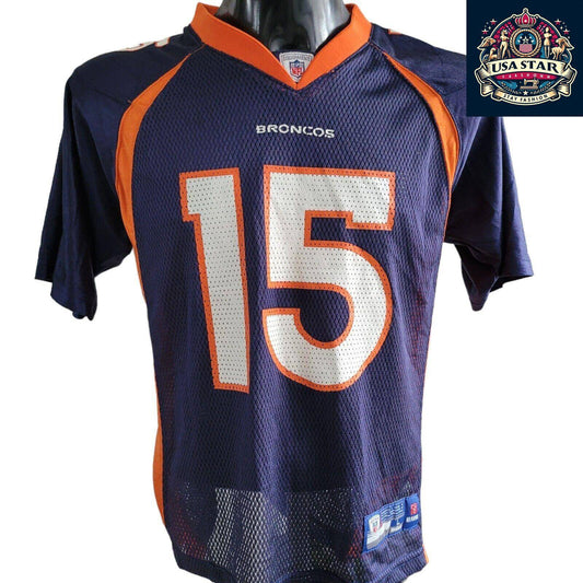 Tim Tebow Jersey #15 for Youth by Reebok, Size L (14-16), Stylish, Comfortable, Durable Fabric - USASTARFASHION