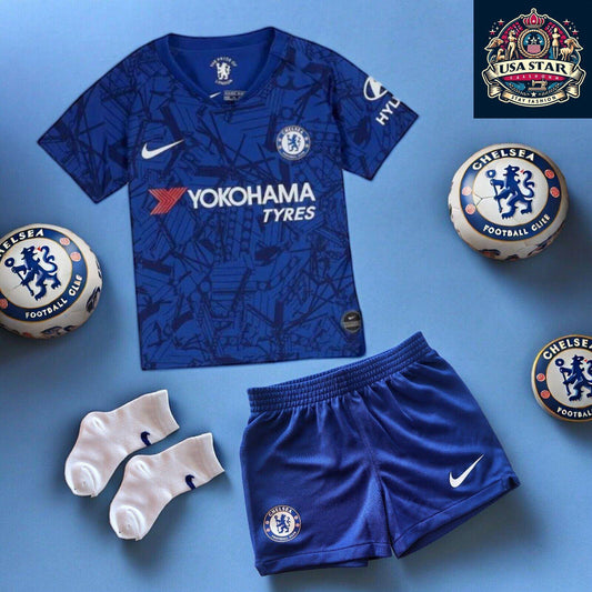 Chelsea FC Infant Football Kit 9-12M - Nike Home Baby Outfit With Official Badge & Comfort - USASTARFASHION