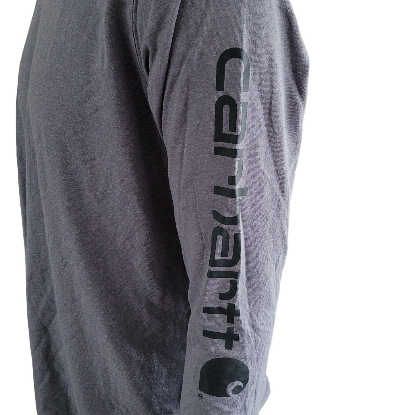 Carhartt Gray Long Sleeve T-Shirt | Youth XL (16-18) Soft & Durable Blend - Relaxed Fit Comfort Tee-USASTARFASHION