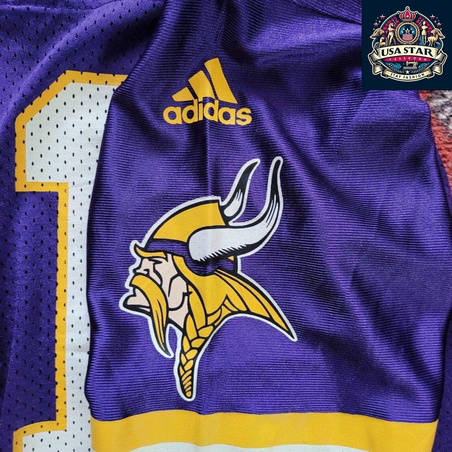 Adidas Daunte Culpepper #11 Minnesota Vikings Jersey Kids Purple Youth Size M (10-12) - USASTARFASHION