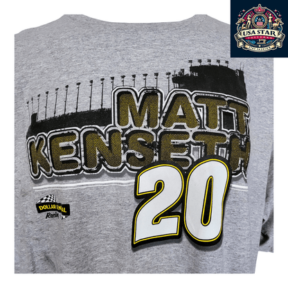 Matt Kenseth T-Shirt #20 Dollar General Vintage 3XL Chase Authentics Graphic Tee, Black - USASTARFASHION