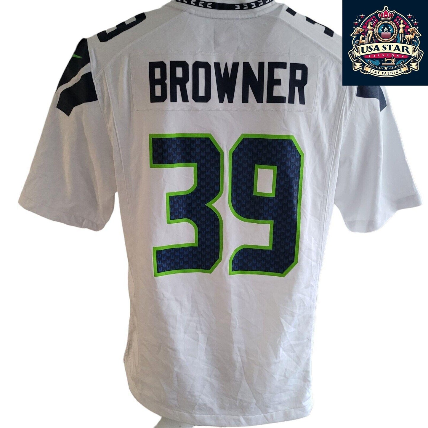 Seattle Seahawks Jersey Browner #39 Authentic Nike Men’s Jersey - High-Quality & Comfortable Fit - USASTARFASHION