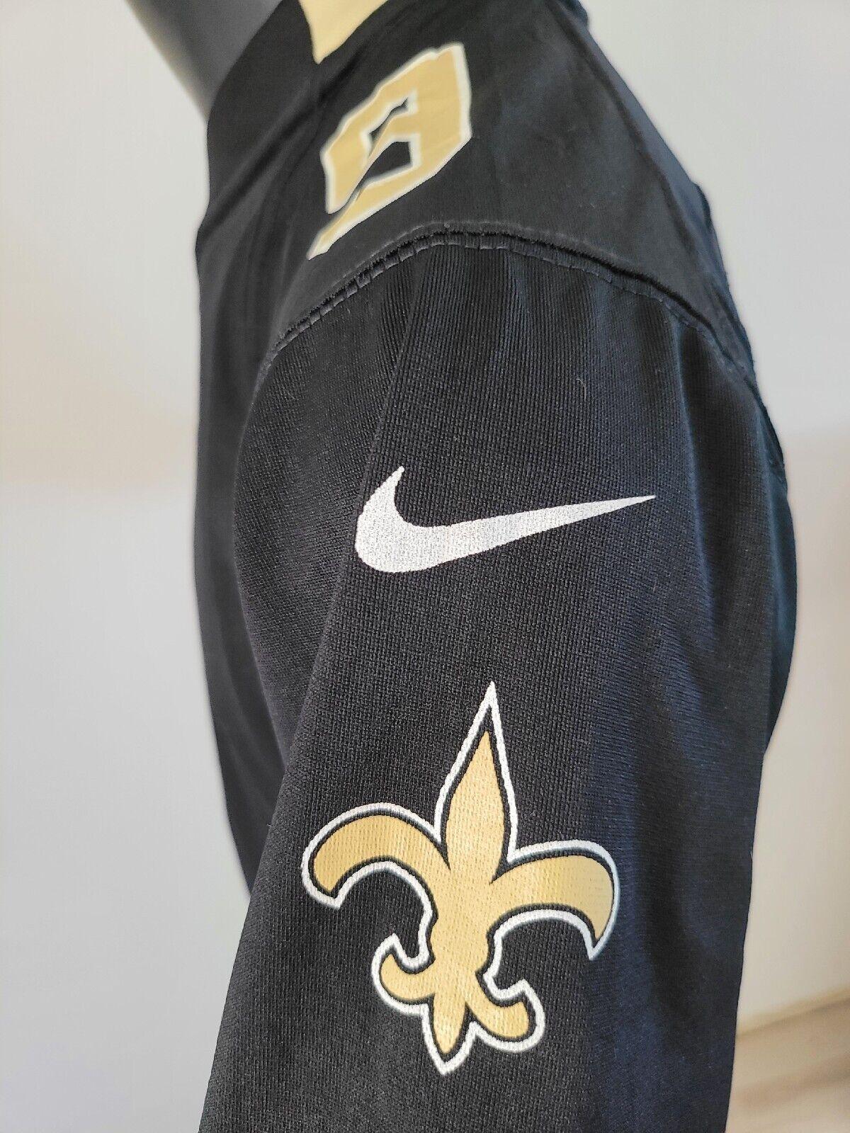 NFL New Orleans Drew Brees #9 Brown Youth Large Nike Jersey Shirt-USASTARFASHION