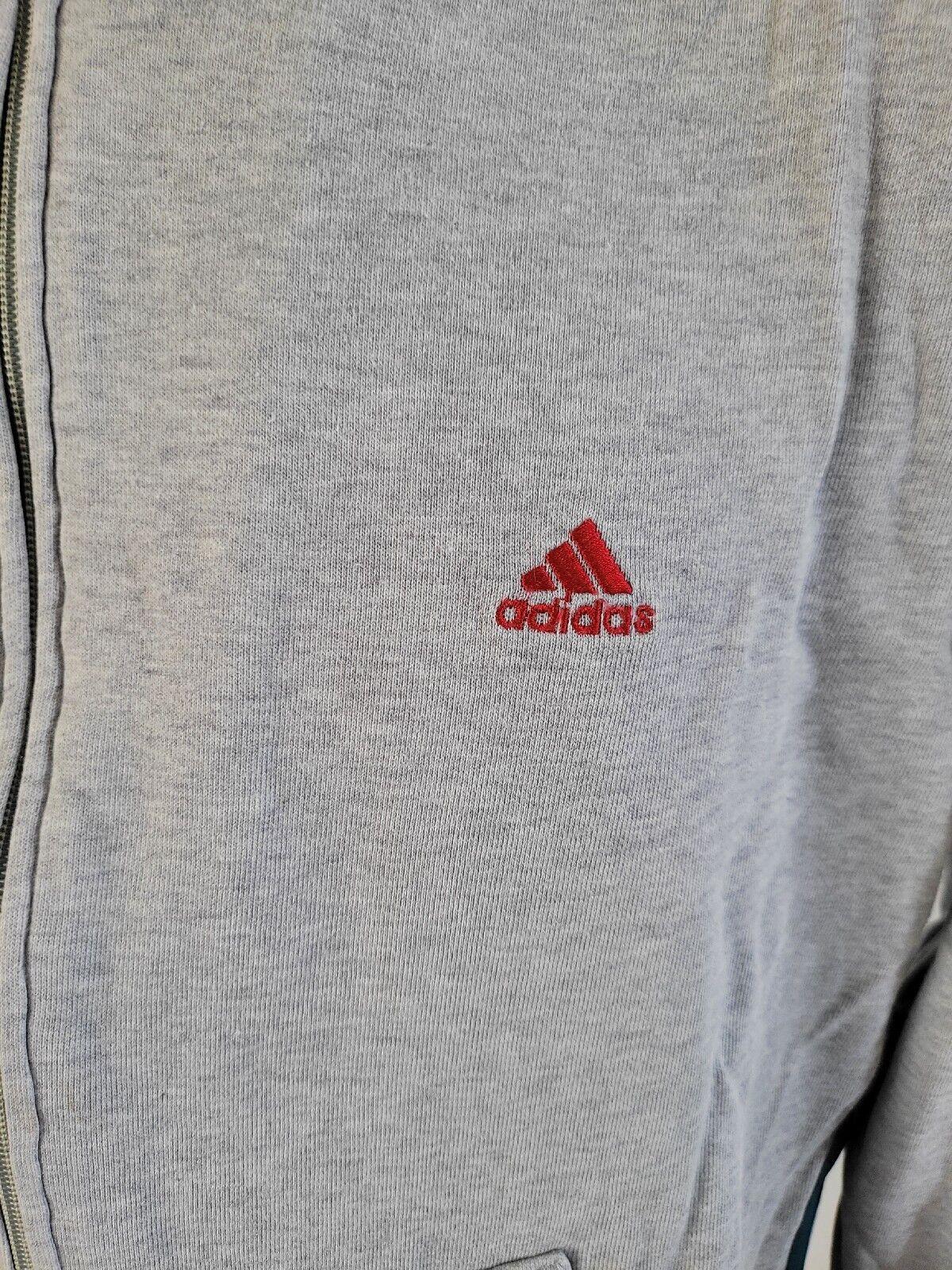 Adidas Full-Zip Tracksuit Top | Size S | Stylish & Comfortable | 40" Chest-USASTARFASHION