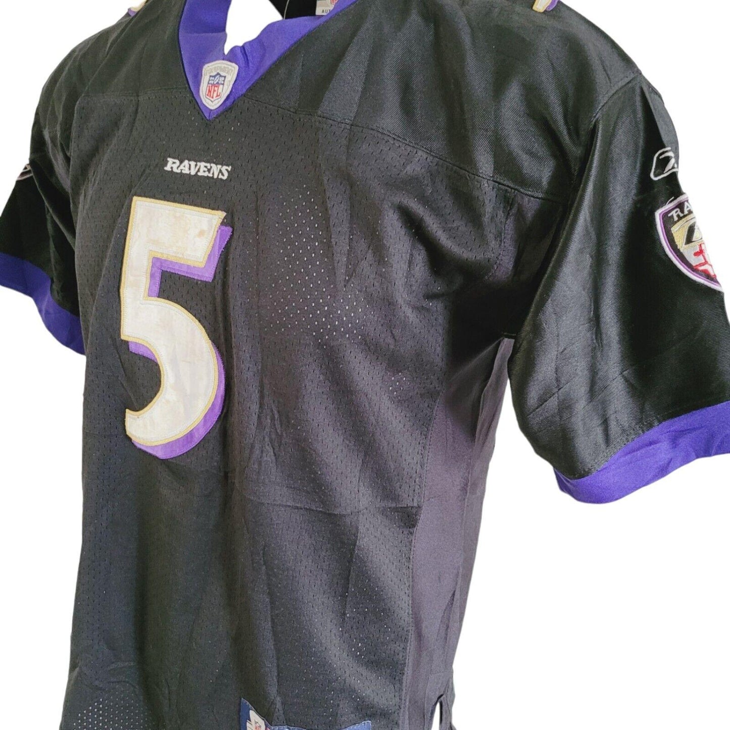 Joe Flacco #5 Baltimore Ravens Black Reebok NFL Jersey - Medium-USASTARFASHION