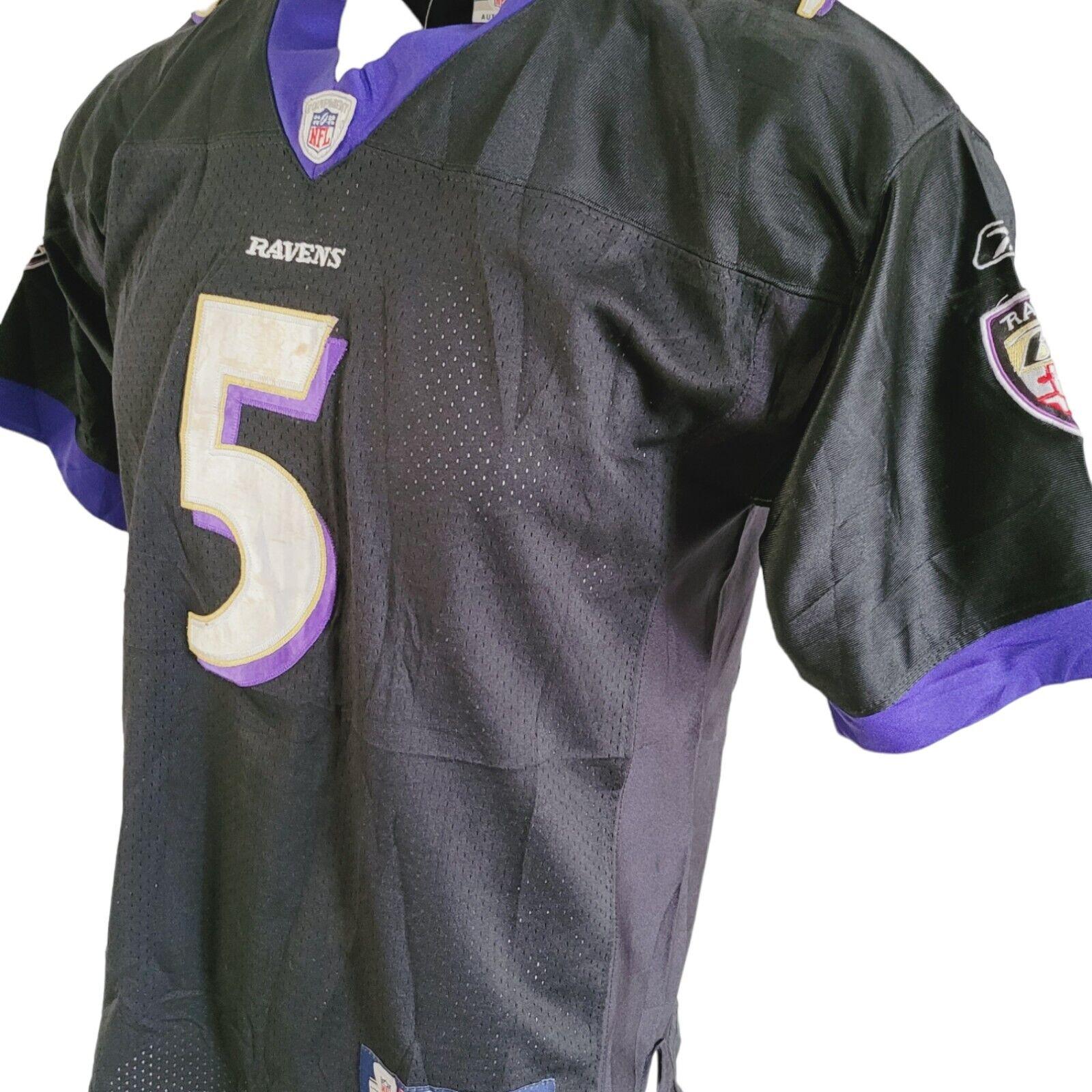 Joe Flacco #5 Baltimore Ravens Black Reebok NFL Jersey - Medium-USASTARFASHION