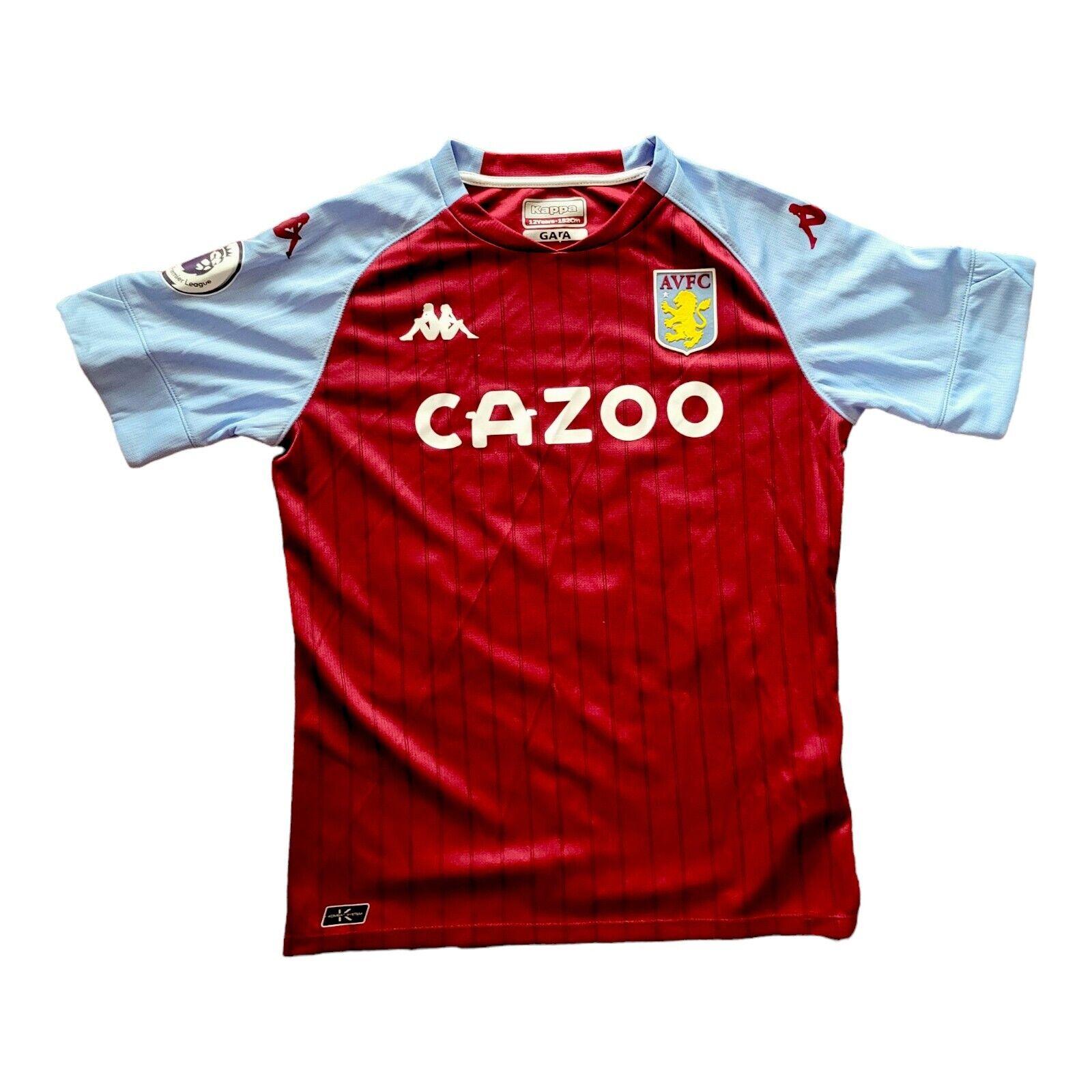 Aston Villa Kid's Kappa Home Shirt (Size 12Y) - Personalized-USASTARFASHION