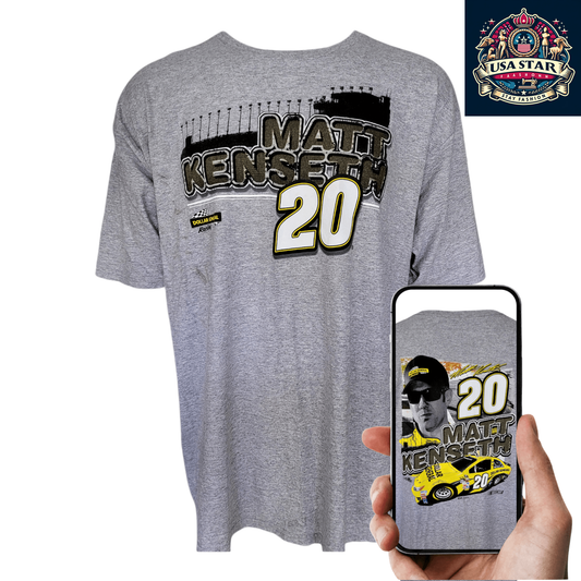 Matt Kenseth T-Shirt #20 Dollar General Vintage 3XL Chase Authentics Graphic Tee, Black - USASTARFASHION