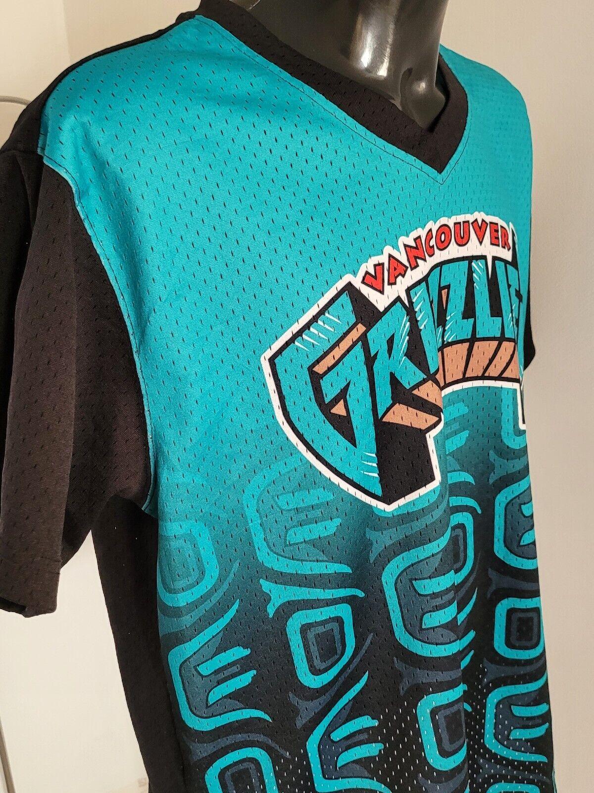 Vancouver Grizzlies Authentic Jersey by Mitchell & Ness - Size L - Classic NBA Design - Vintage Style - 23" Pit to Pit-USASTARFASHION