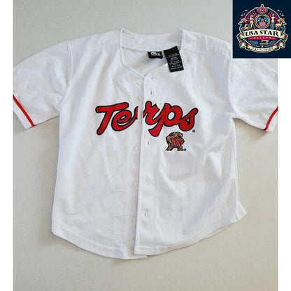 Maryland Terrapins Kids Jersey Size 7 - Soft Fabric, Classic Design, Comfortable Fit - USASTARFASHION