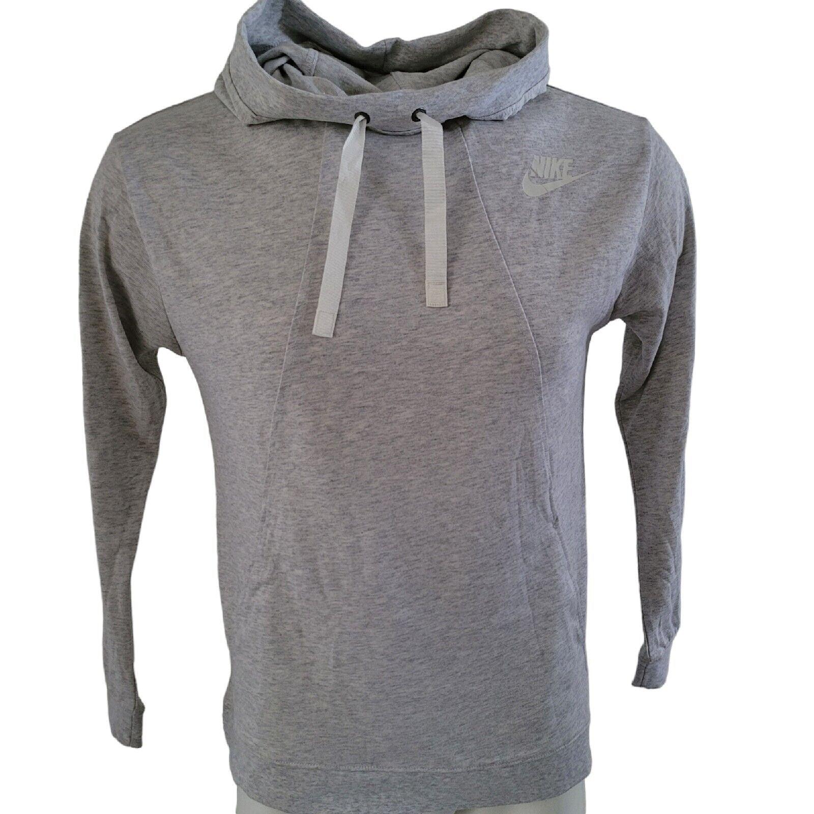 Nike Gray Men's Pullover Hoodie | Size M, 42" Chest, 27" Back Length-USASTARFASHION