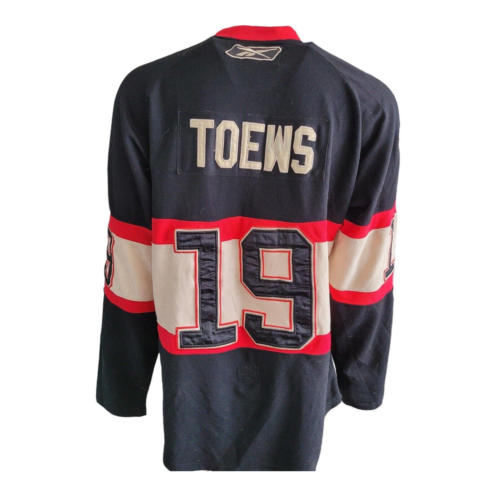 NHL Chicago Blackhawks Jonathan Toews #19 Jersey Size 54 Large Black-USASTARFASHION