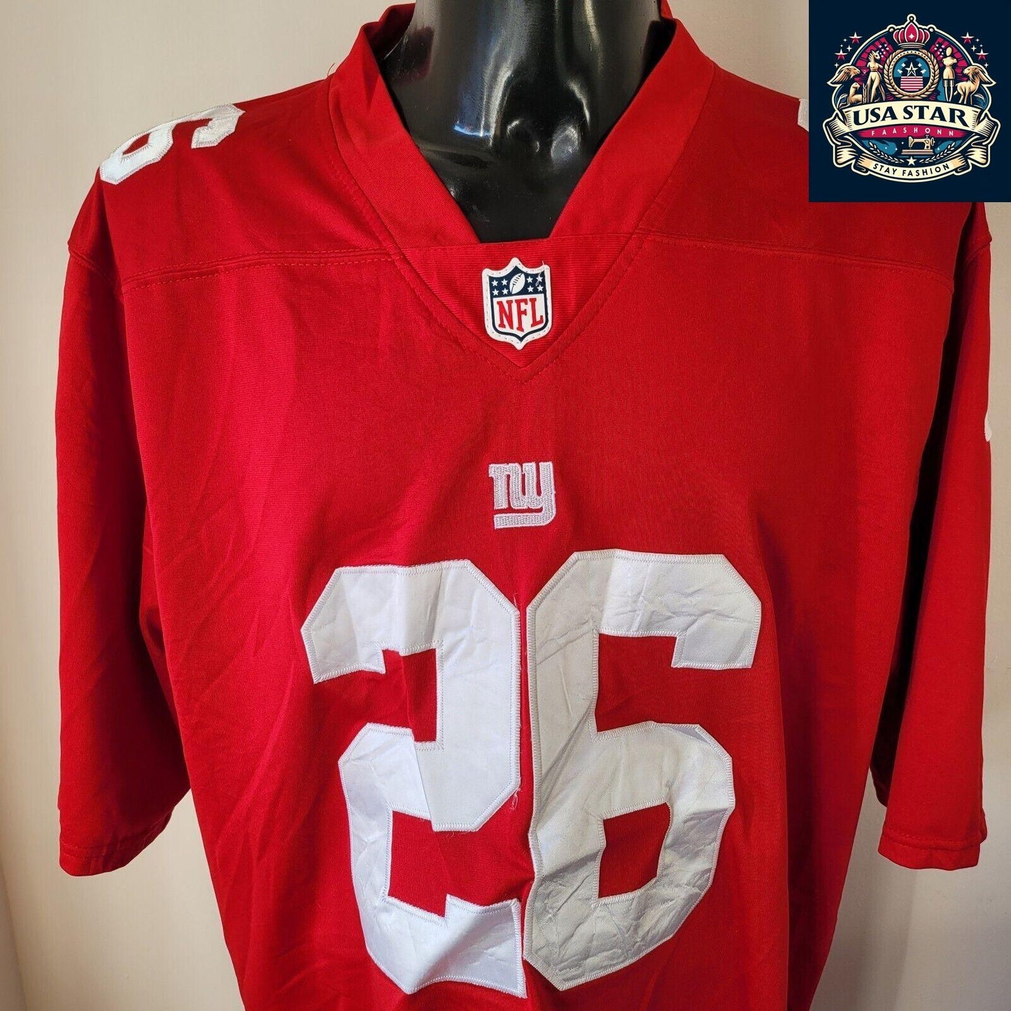 Saquon Barkley Jersey #26 New York Giants XL Red | Authentic NFL On-Field Design by Nike - USASTARFASHION