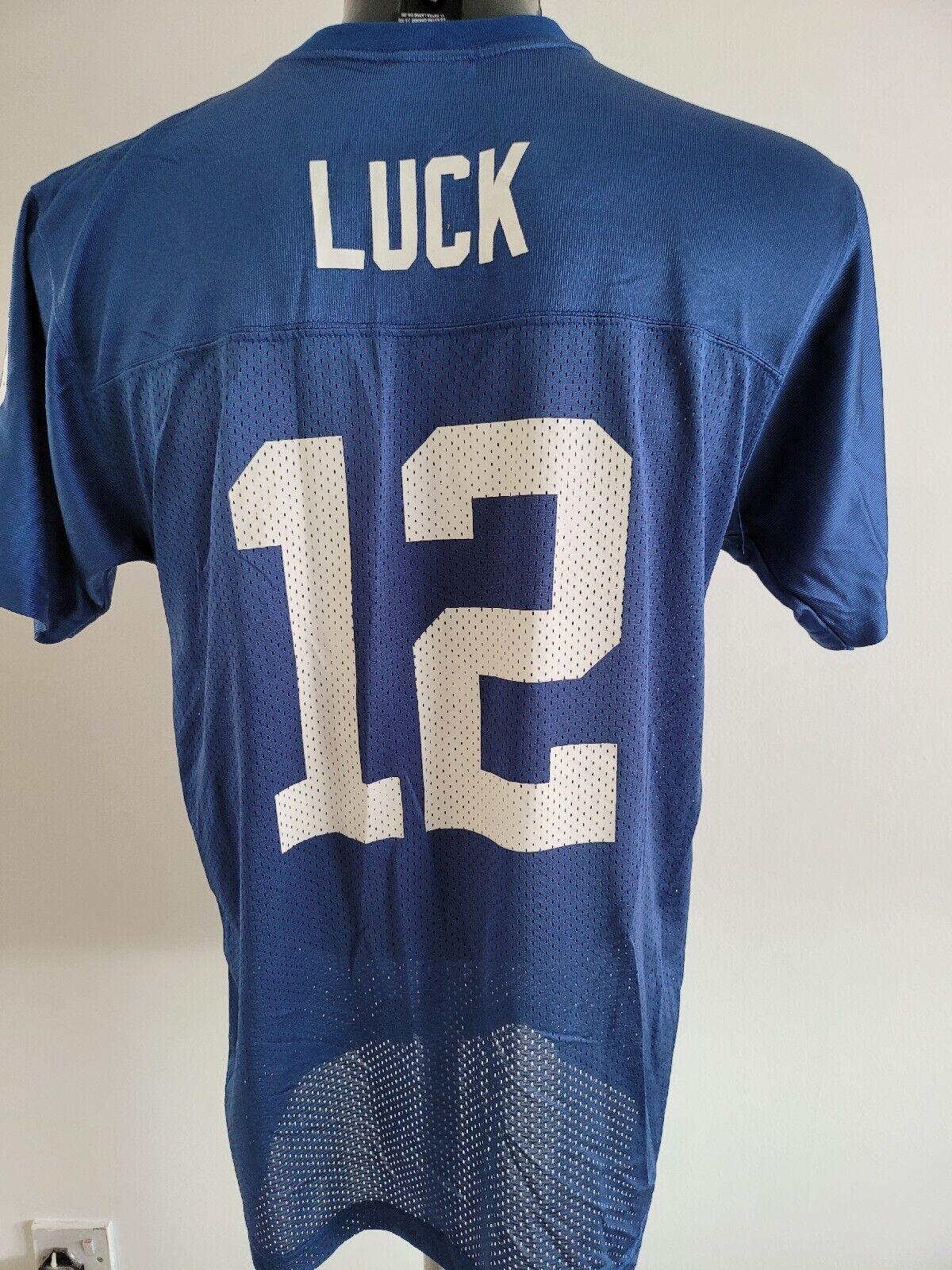 Indianapolis Colts Youth XL #12 Luck Jersey Shirt for Ages 18-20-USASTARFASHION