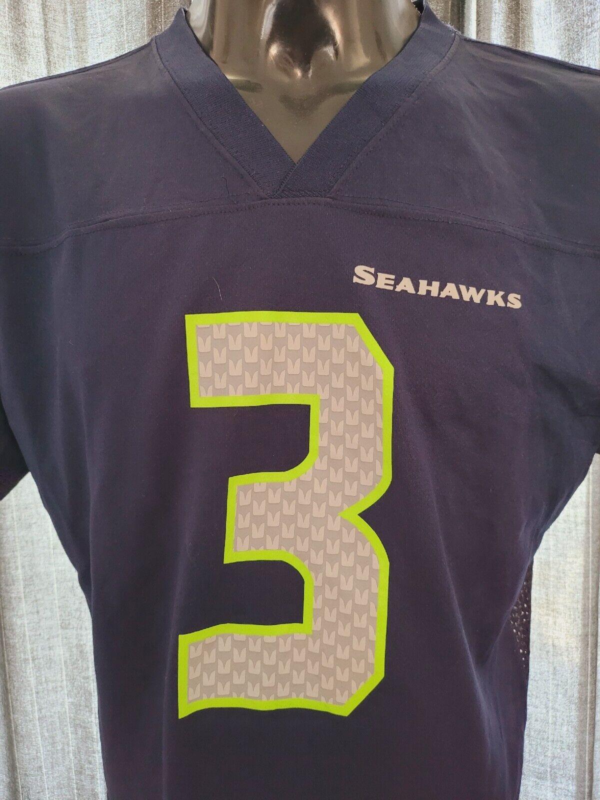 Seattle Seahawks Youth XL (18-20) USA #3 Wilson NFL Football Jersey-USASTARFASHION