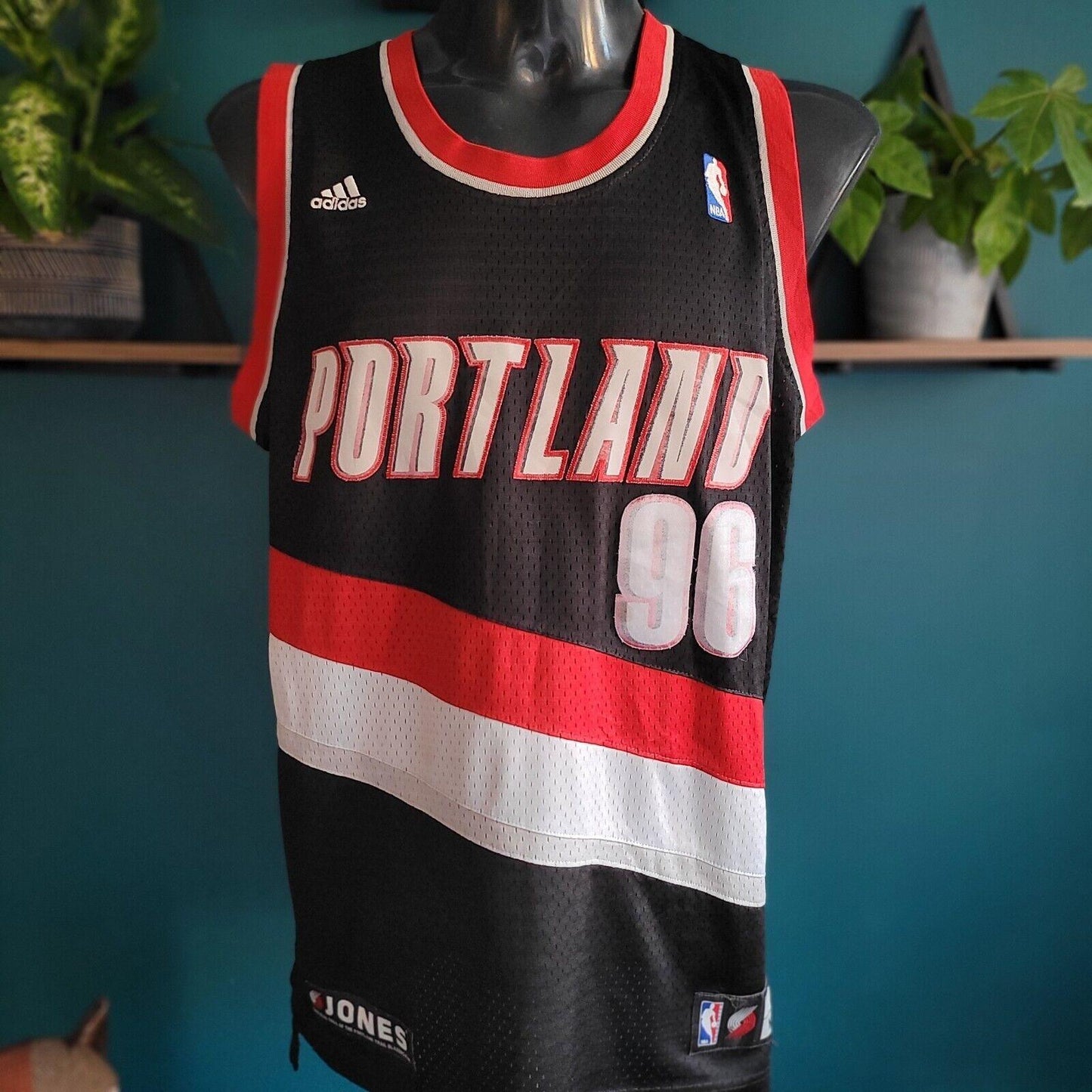 NBA Adidas #96 Portland Jones Soda Jersey - Size M-USASTARFASHION