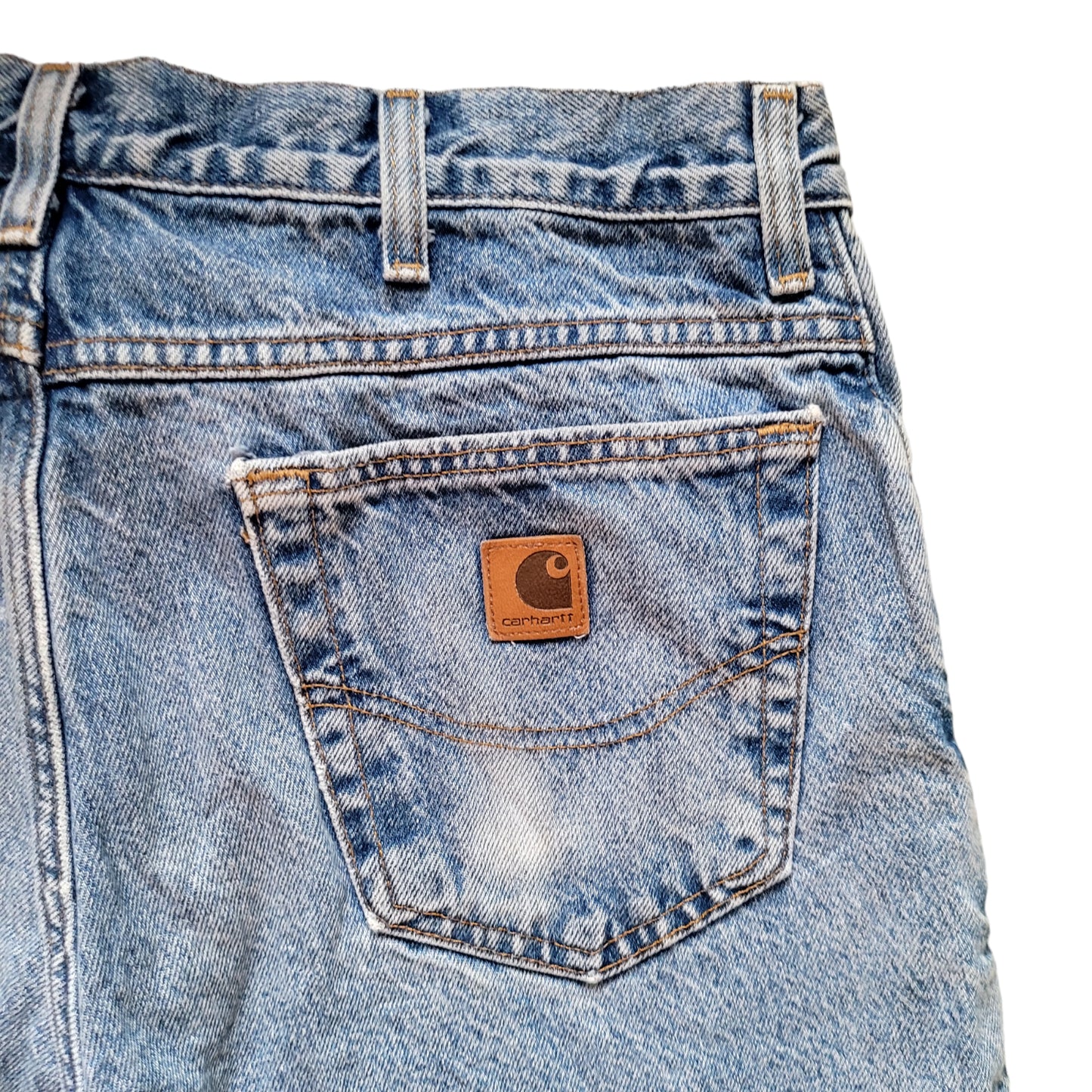 Vintage Carhartt B21DST  W36 Denim Work Shorts - Relaxed Fit-USASTARFASHION