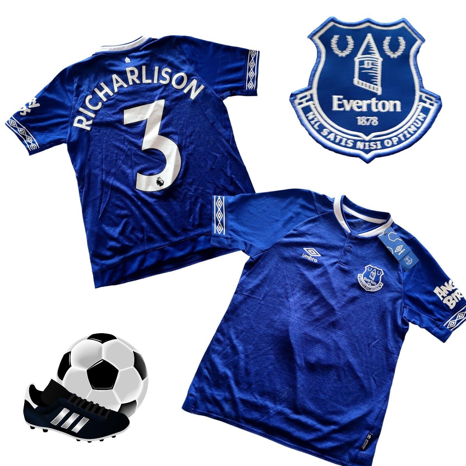 Everton FC Umbro Home Shirt YL Richarlison 3 - Official Merchandise-USASTARFASHION