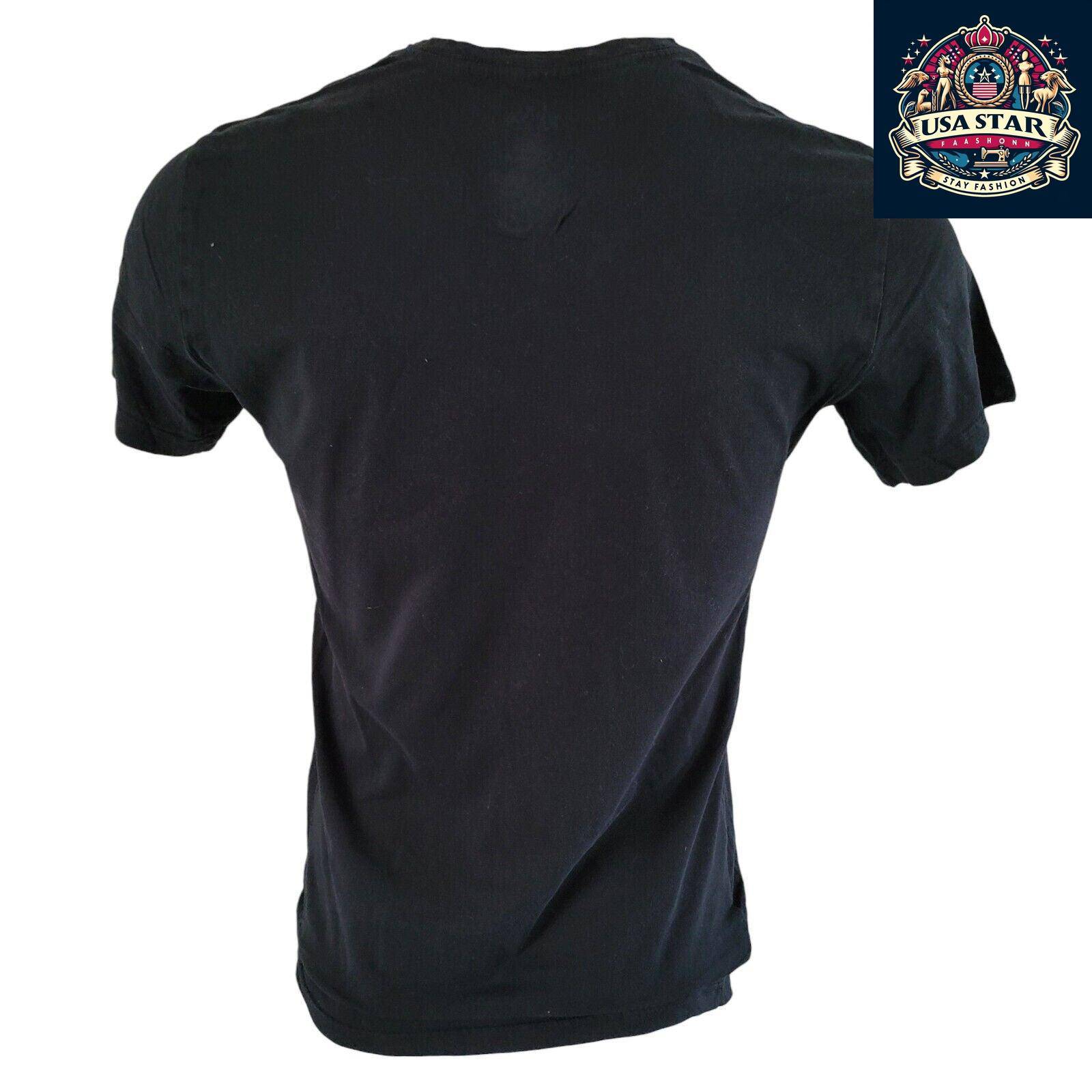 Polo Ralph Lauren V-Neck T-Shirt M - Soft Cotton, Classic Black, Timeless Style for Men - USASTARFASHION