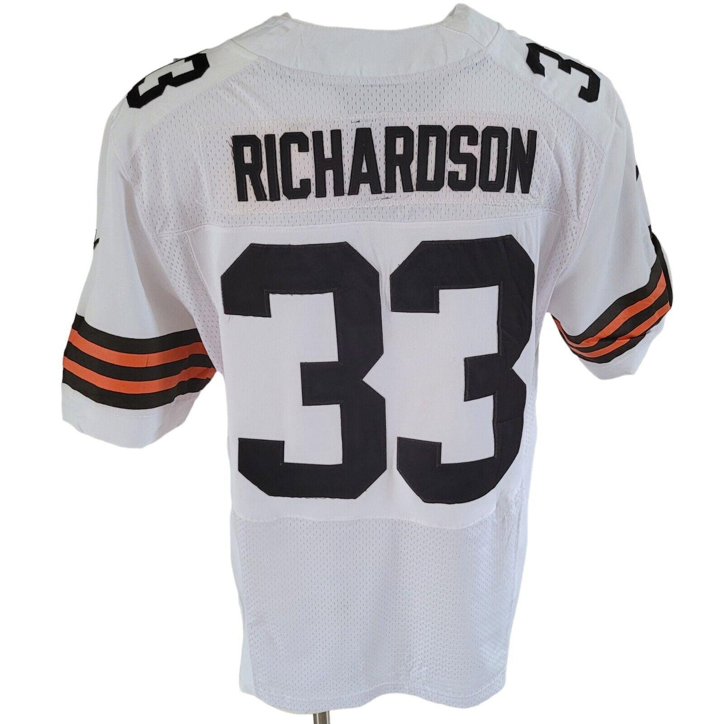 NIKE Cleveland Browns NFL #33 Richardson White Jersey Men's Size L-USASTARFASHION