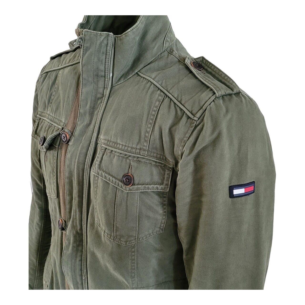 Tommy Hilfiger Denim 4-Pocket Military Field Jacket Size Large-USASTARFASHION