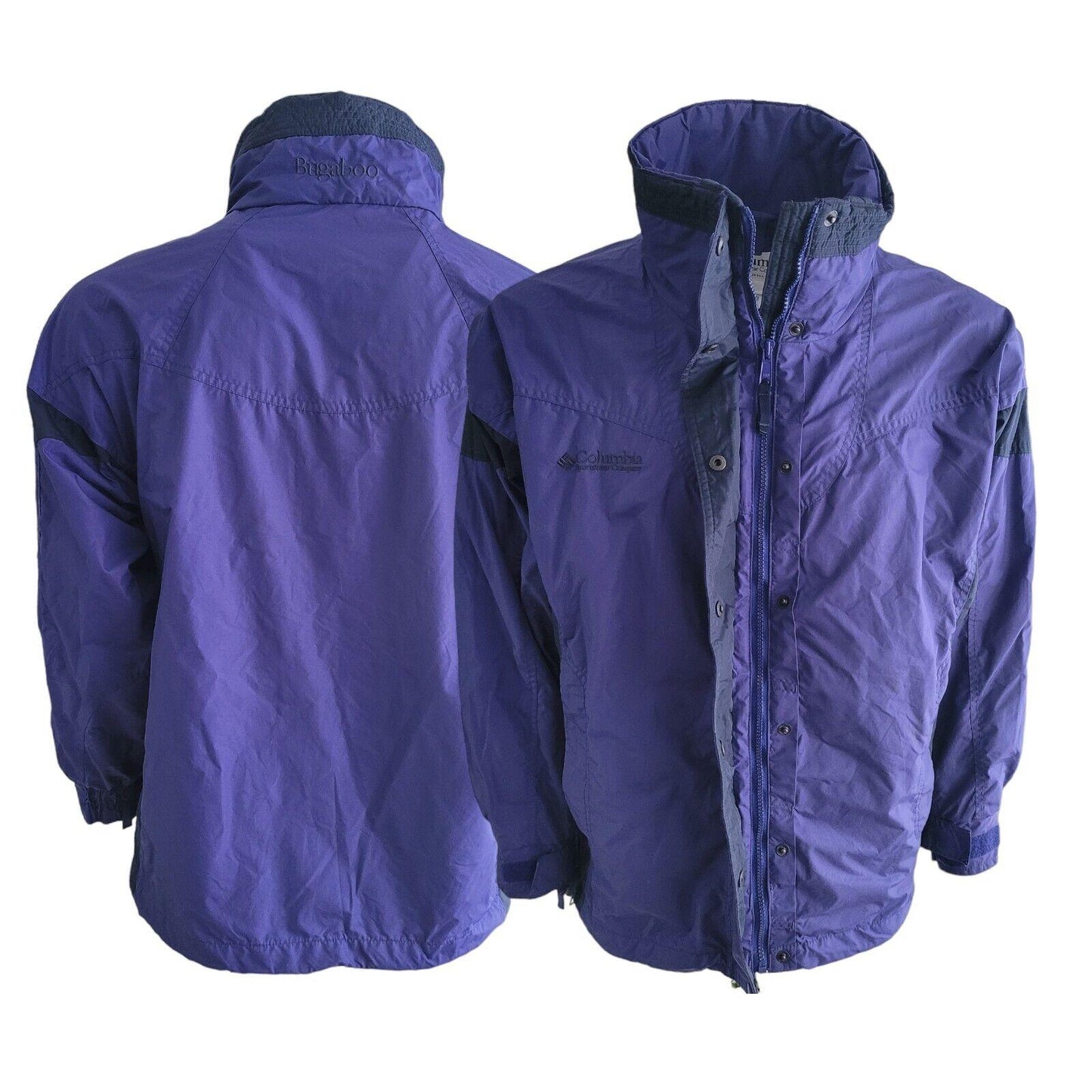 Columbia Bugaboo Purple Jacket | Waterproof | Women’s L | Adjustable Cuffs-USASTARFASHION