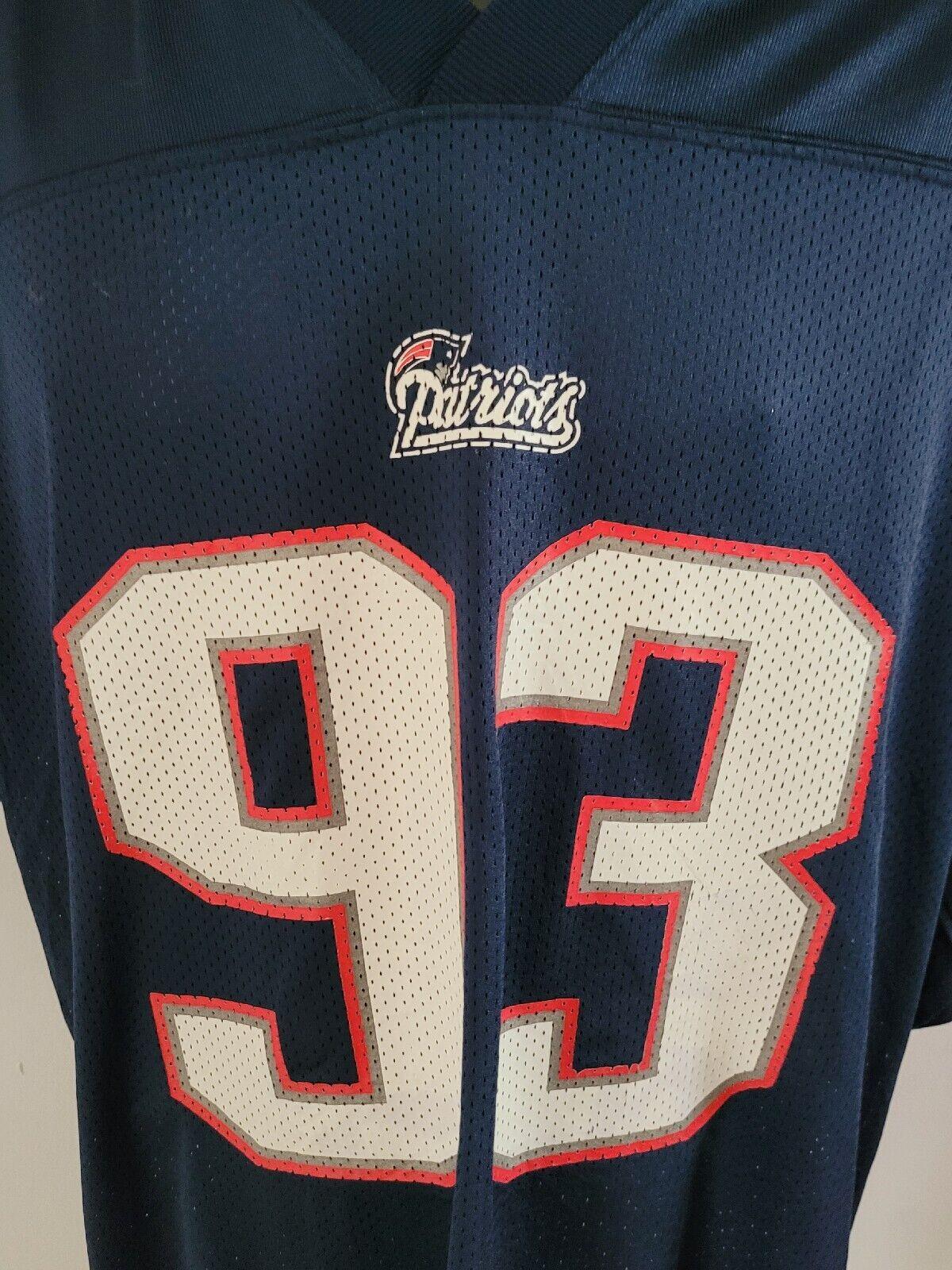 New England Patriots Richard Seymour #93 Home Jersey - Size Large-USASTARFASHION