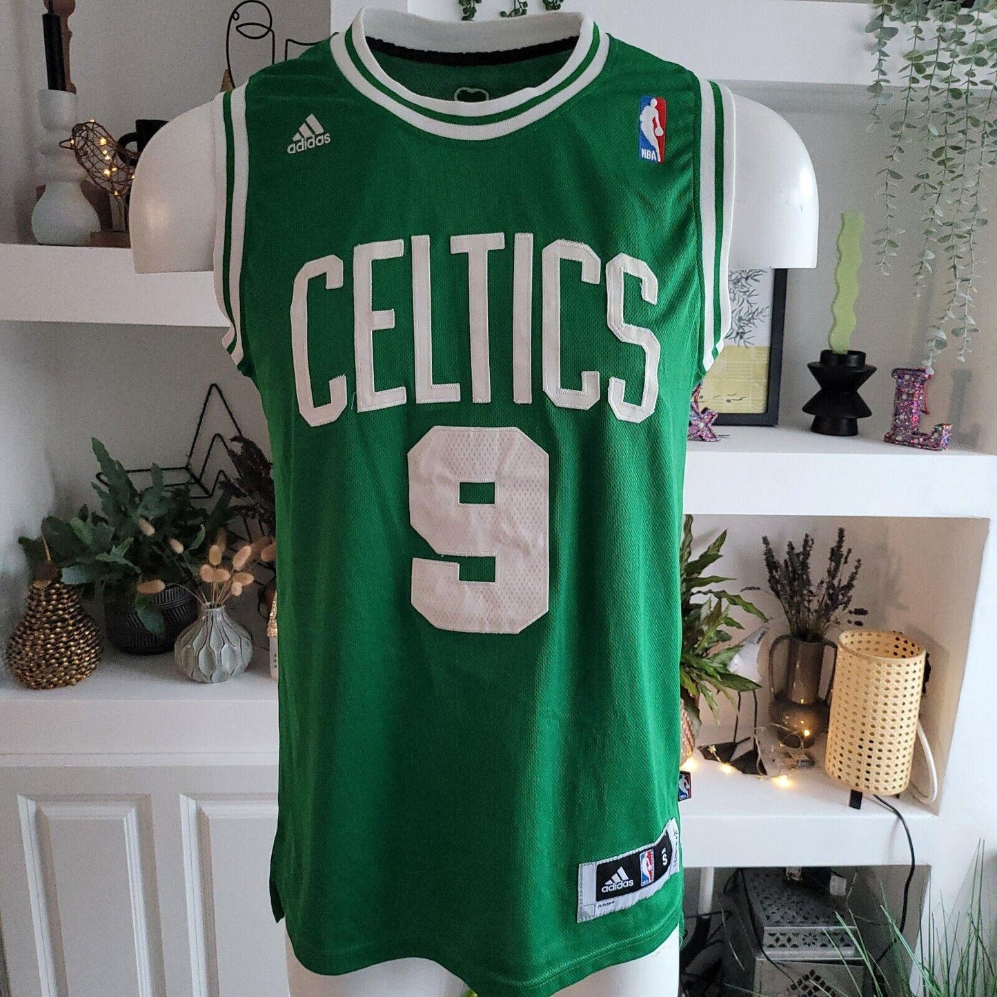 Boston Celtics Rondo #9 Vintage Adidas Basketball Jersey (Size S)-USASTARFASHION