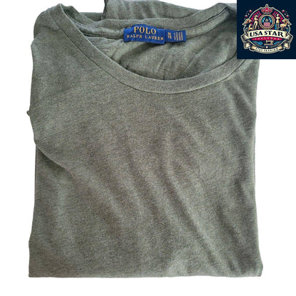 Ralph Lauren T-Shirt for Youth XL & Adult S/M - 100% Cotton, Classic Crew Neck, Breathable Comfort - USASTARFASHION