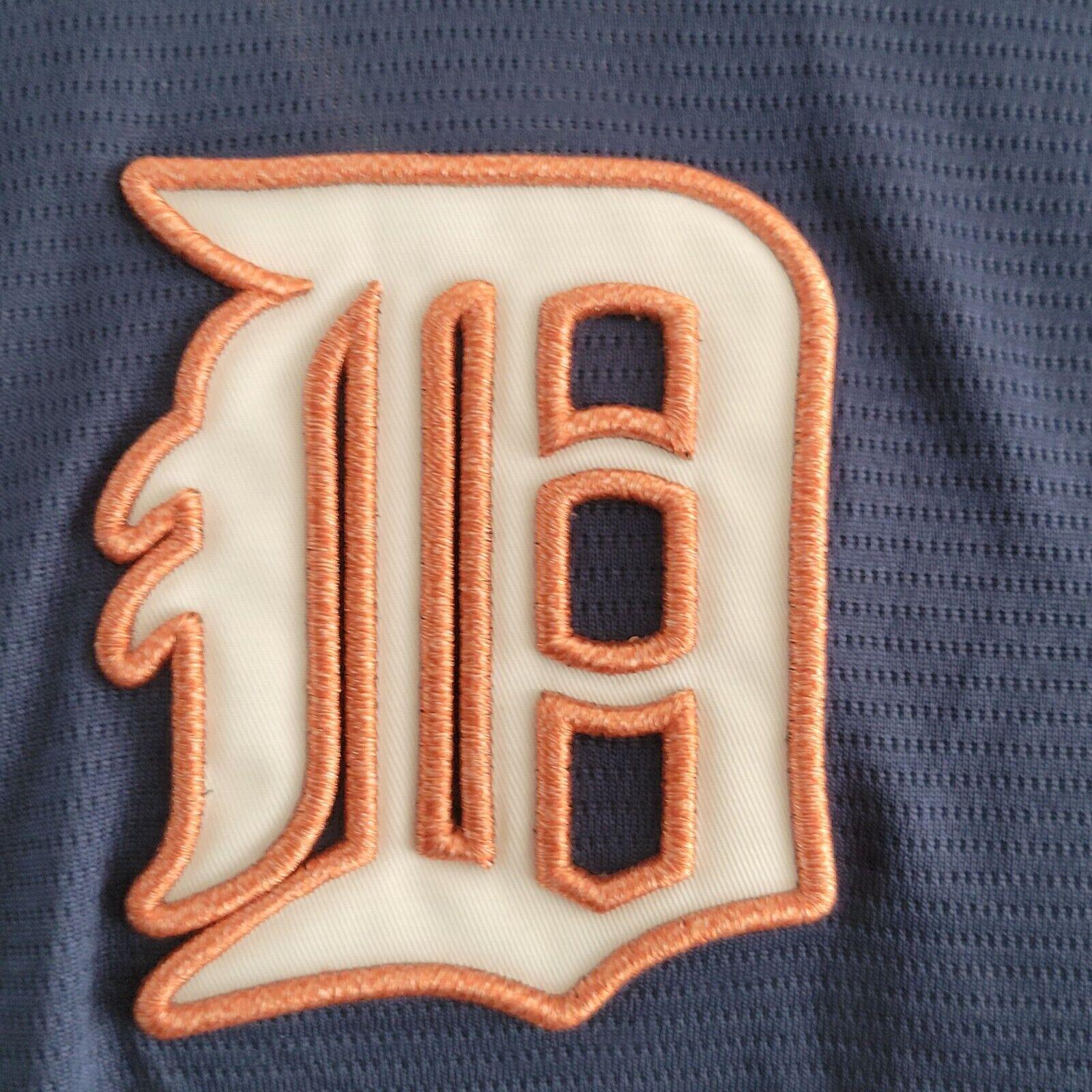 MLB Authentic Majestic Detroit Tigers Baseball Jersey - Size M - Navy/Orange - Genuine MLB Collection-USASTARFASHION