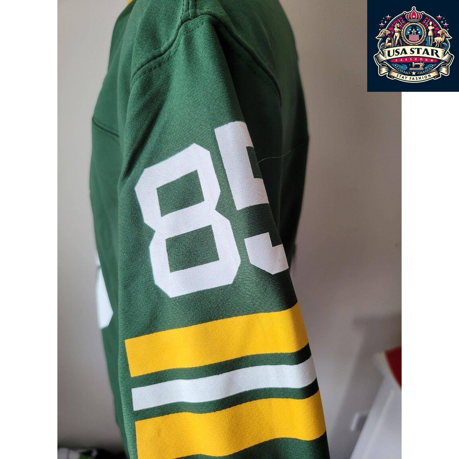 Green Bay Packers Jersey #85 Greg Jennings Reebok Men's Authentic - Classic Design & Breathable Fabric - USASTARFASHION