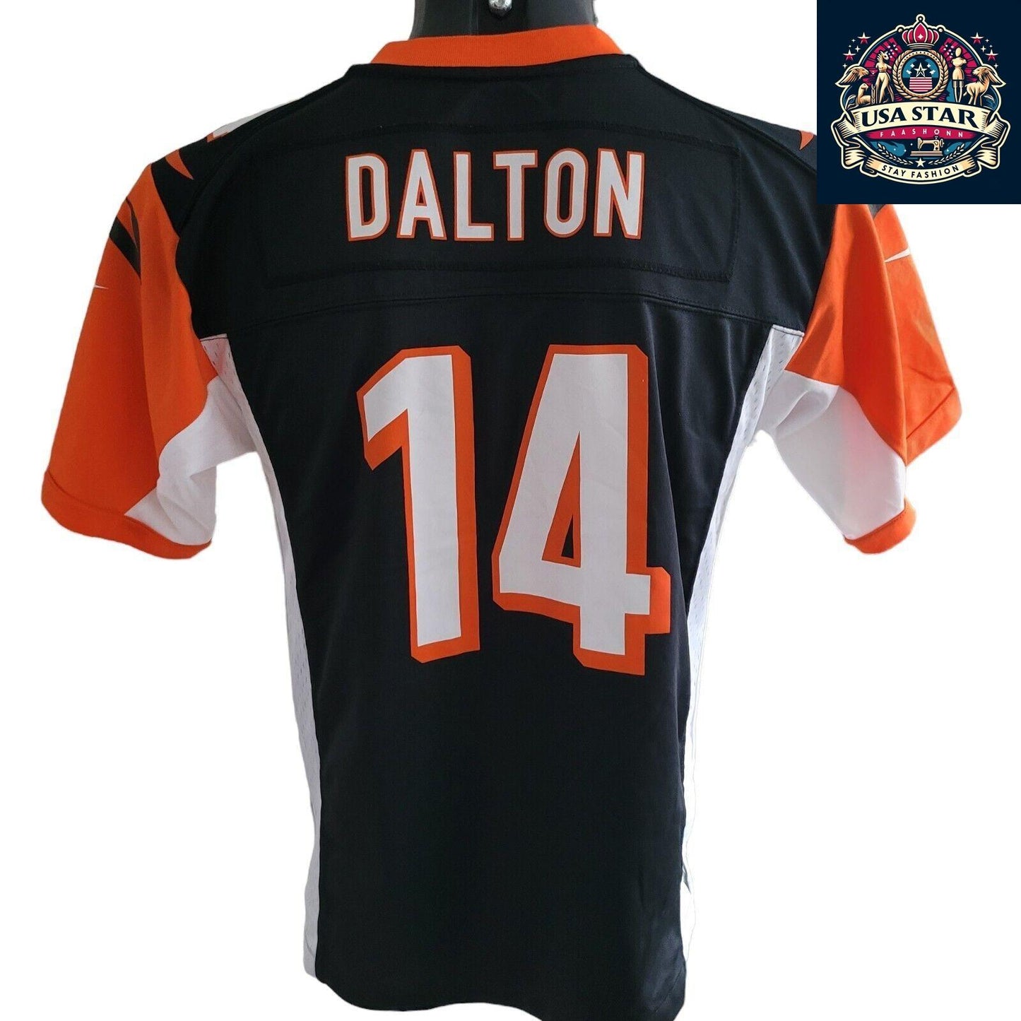 Nike Official NFL Cincinnati Bengals Jersey Boys #14 Dalton UK Size L - Comfortable & Durable - USASTARFASHION