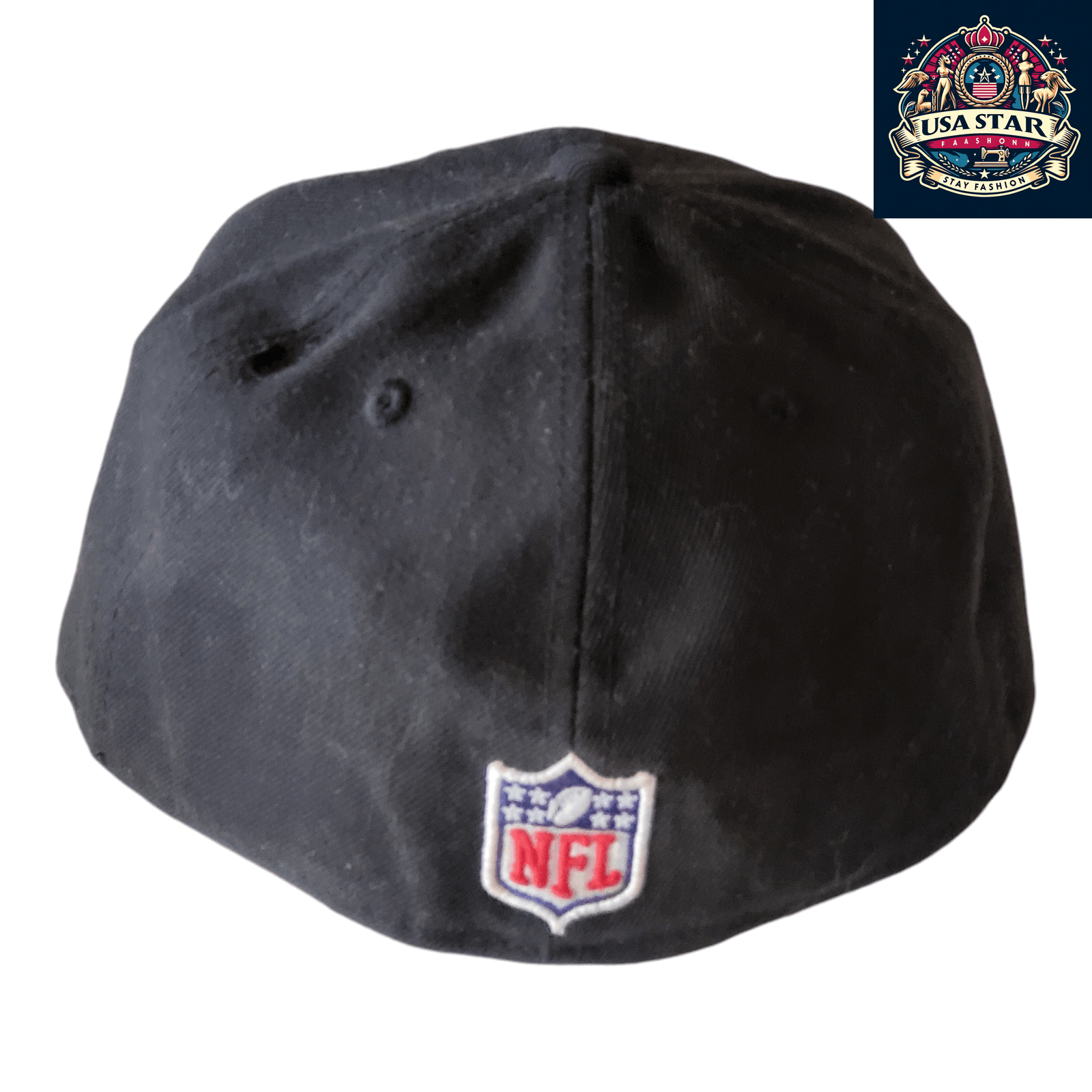 New Orleans Saints Cap - New Era NFL 59FIFTY Fitted Black Hat, Size 7 1/4 (57.7cm), Stylish & Comfortable - USASTARFASHION