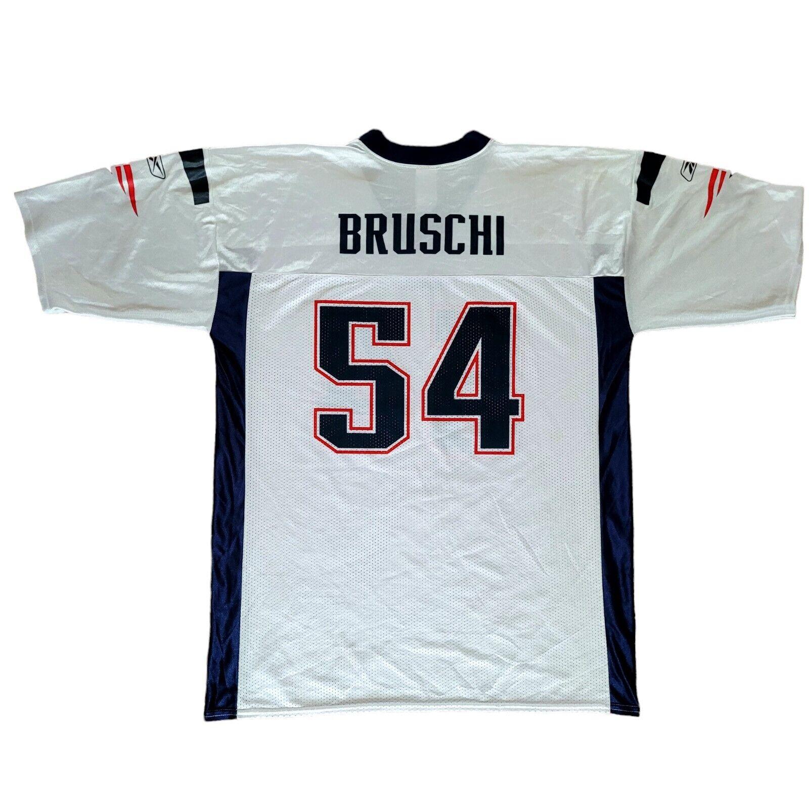 New England Patriots Tedy Bruschi #54 Jersey – Reebok NFL Size XL-USASTARFASHION