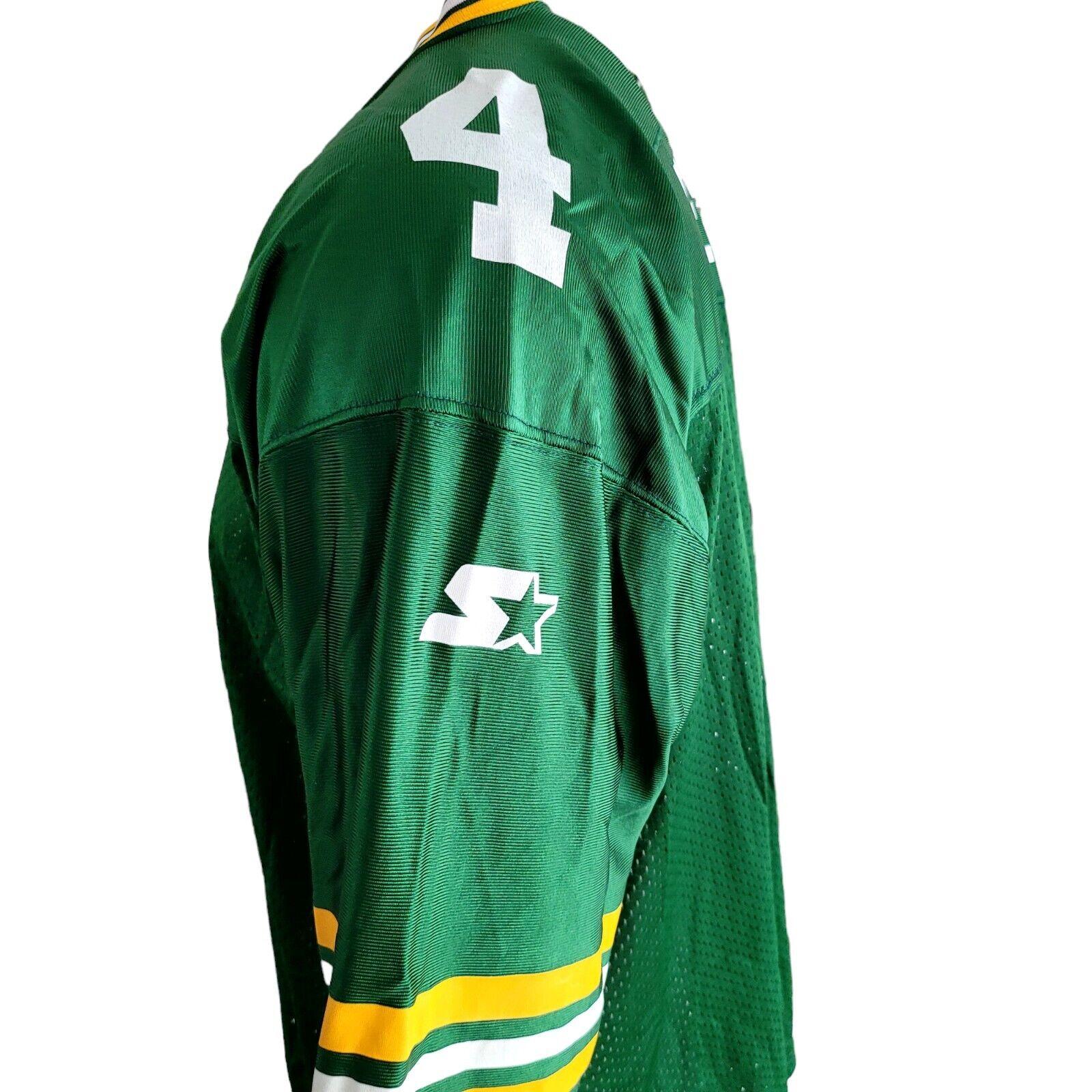 Starter Brett Favre #4 Green Bay Packers Jersey - XL Mesh Authentic Football Shirt-USASTARFASHION