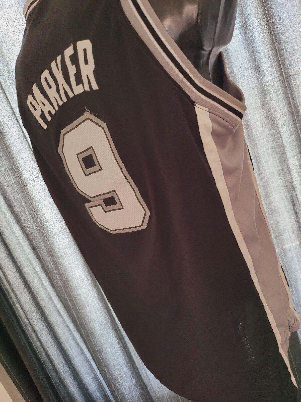 Adidas Tony Parker #9 San Antonio Spurs Youth Large NBA Basketball Jersey-USASTARFASHION