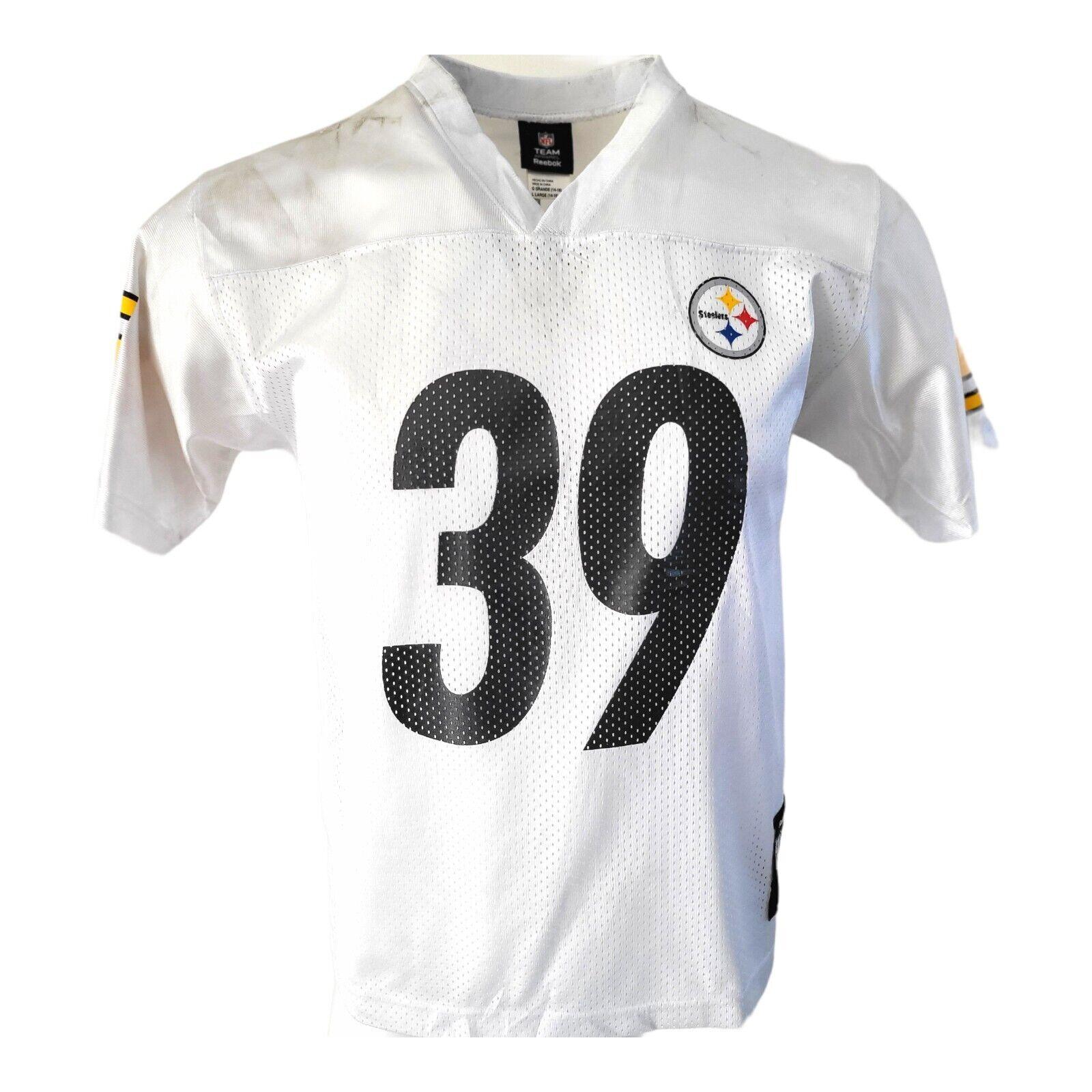 NFL Willie Parker #39 Pittsburgh Steelers Youth Football Jersey - Size 14-16 & Adult Small-USASTARFASHION